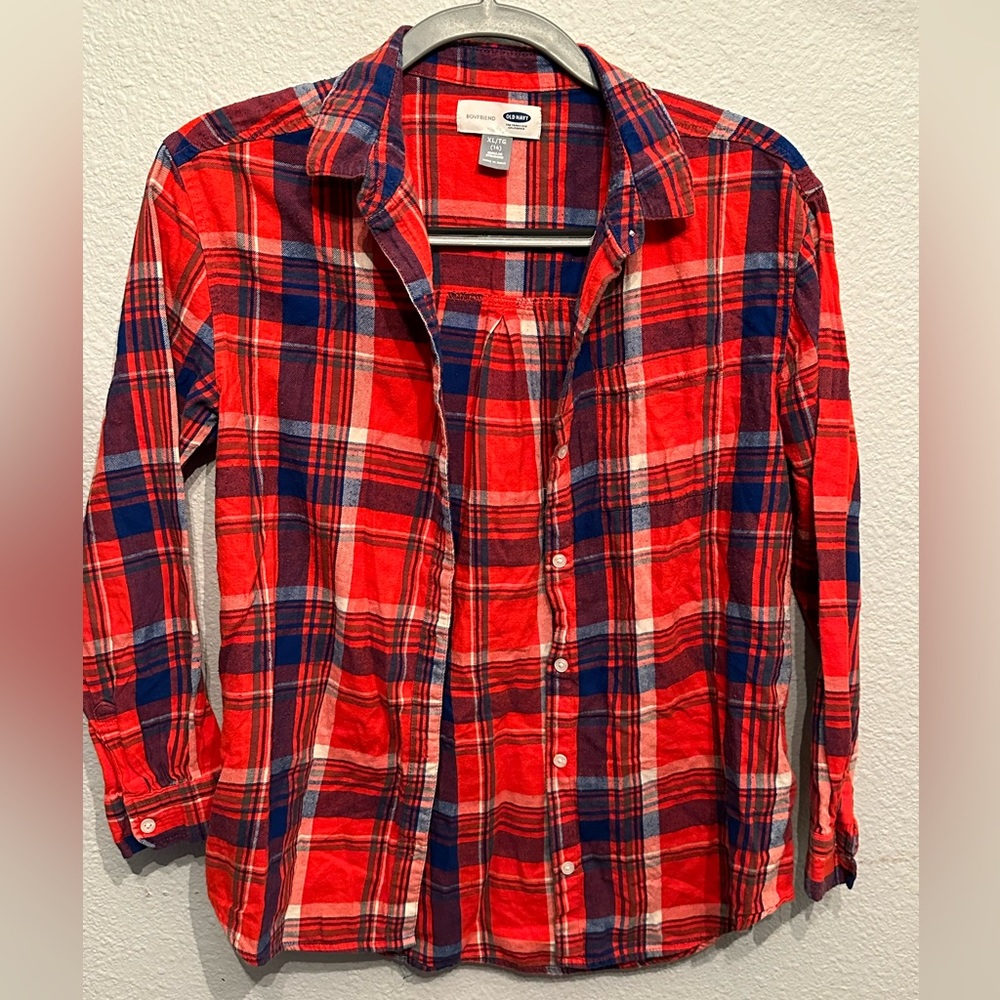 Button up, flannel.